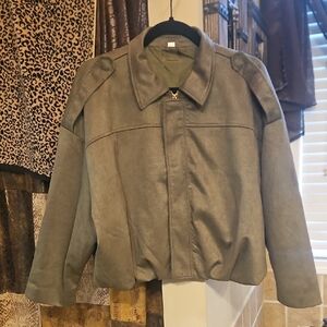 Women's Gray Bomber Jacket